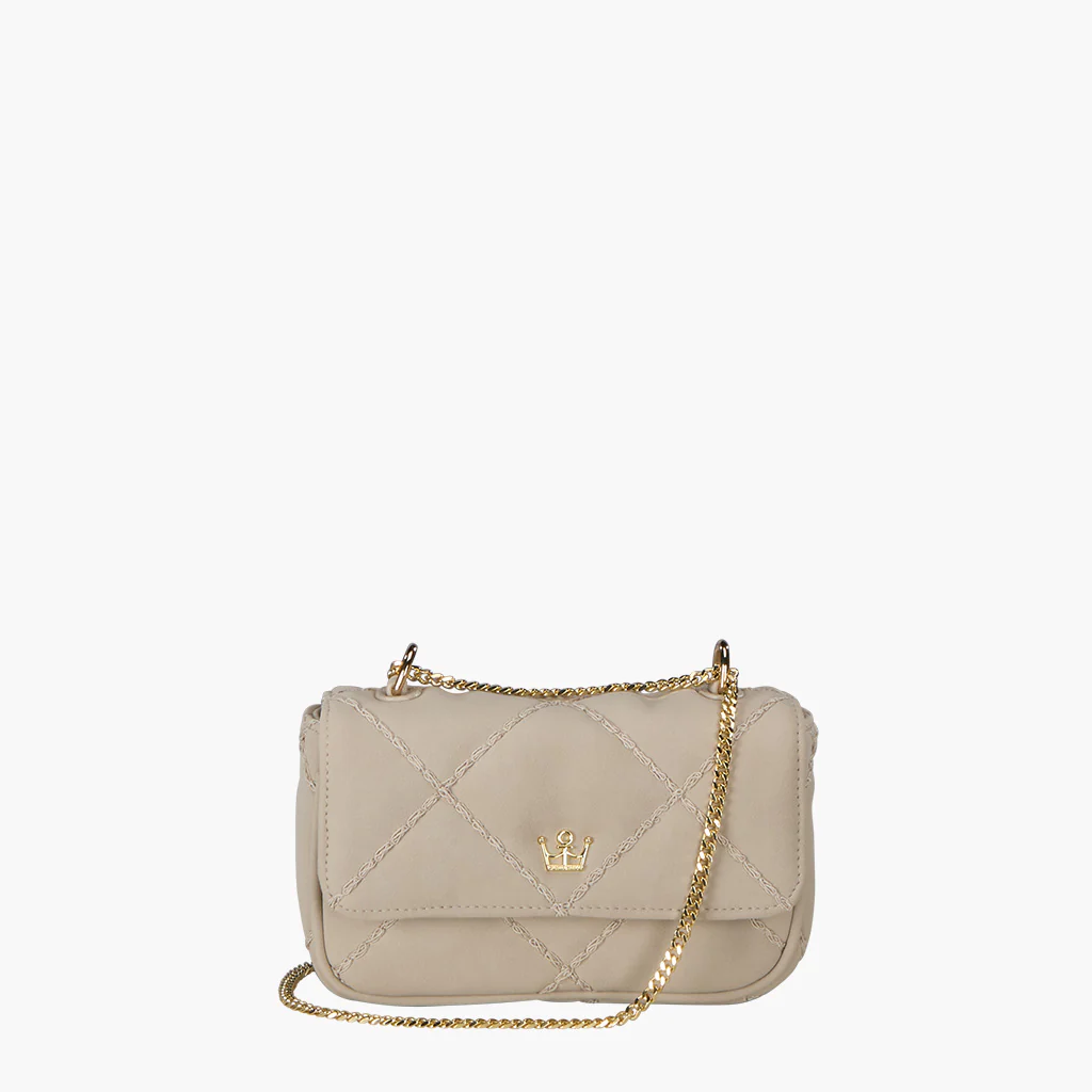 Faux Suede Heavy Stitch Mini Bestie Baguette